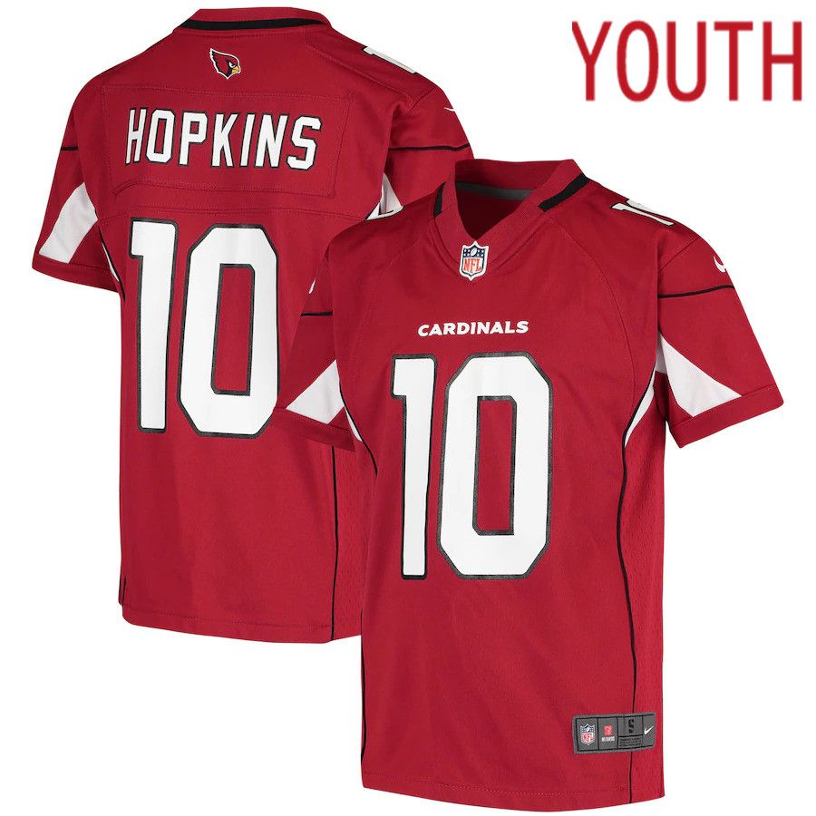 Youth Arizona Cardinals 10 DeAndre Hopkins Nike Cardinal Game NFL Jersey